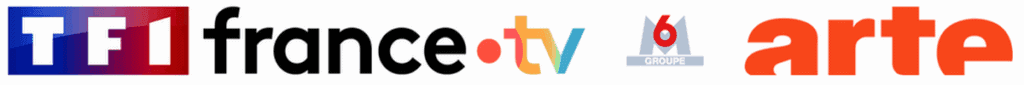 Logos Chaines TF1 France télévisions M6 Arte