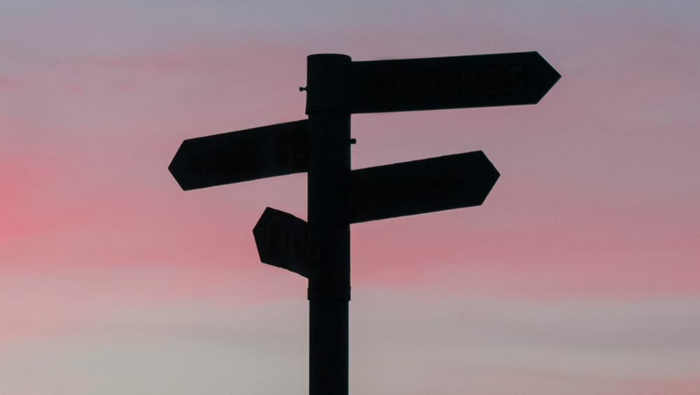 Panneau direction Illustration Emmanuel Matt Accompagnement javier-allegue-barros Unsplash